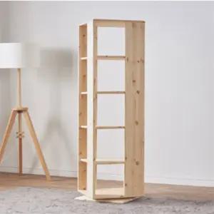 핀란드산 원목 5단회전책장 스탠딩회전책장