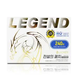 최신상 라오메뜨 전설의패치 레전드 프리미엄 준대형 240매 (40매x6개)