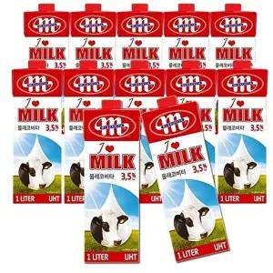 [셀러허브 식품]믈레코비타 수입 폴란드 멸균우유 아이러브밀크 1000ml 6개