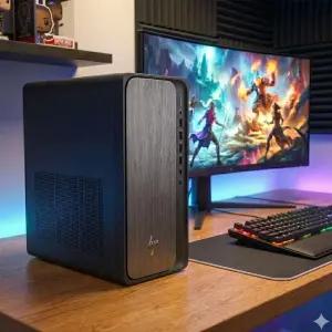 HP 옴니데스크 M03-0038KR RTX5060 인텔 AI U5-225 D5 16GB 512GB FreeDOS 듀얼모니터 미니타워 사무 업무