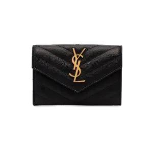 [명품] 26SS 금장 모노그램 플랩 카드지갑 블랙 414404 BOW01 1000