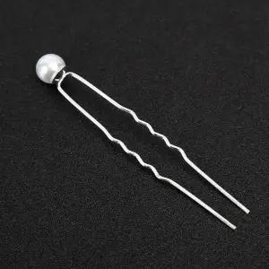 머리핀 U핀 6.5 뒷꽂이 8mm 진주 헤어링 헤어머리핀 스