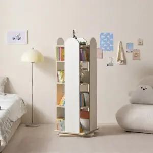 뉴뉴 라운드 4단 회전 책장