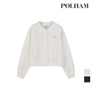 [폴햄] 여성 크롭 면 피케 라운드 가디건_PHE1TC2210
