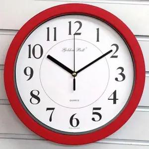 GB4642 무소음 모던 벽시계 레드 28cm 제조한국 W398151