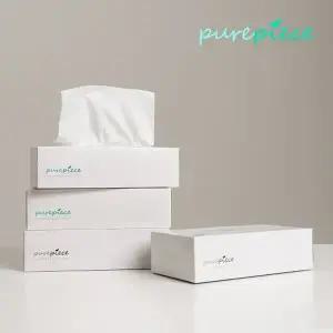 퓨어피스 먼지없는 천연펄프 각티슈 240매 20개입 미용티슈 비염티슈 갑티슈