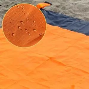 고품질 경량 소형 포켓 돗자리 오렌지색 휴대용 피크닉 매트 (WFKG292)