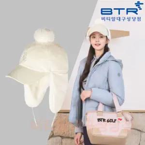 [비티알] 퍼티 여성 겨울 골프 퍼 귀덥개 방울 캡모자 (BUC8710W)