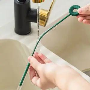 실리콘 빨대 빨대세척 빨대솔 개인용 아보카도색 청 (WFGT96O)