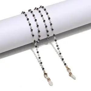 블랙 블랙패션스트랩 진주혼합액세서리 혼합디자인 고급안경줄 (WFKHM90)