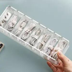 8구 정리용보관함 충전케이블케이스 멀티수납 멀티수납케이스 (WFKHK96)