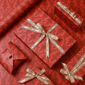 레트로 패턴 고급 포장지: 선물 꽃다발 파티 장식 및 DIY 공예 |  프리미엄 종이