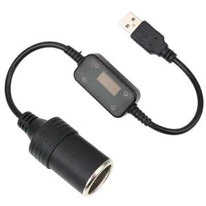 USB 변환기 자동차 잭 소켓 5V 12V 변환기 어댑터