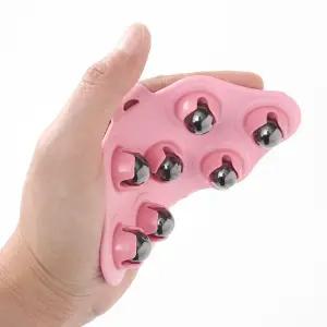 360도 회전 자석볼 마사지 장갑 셀프 지압 글러브