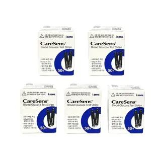 케어센스 혈당측정검사지250매(5통 250매)