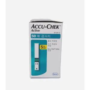 아큐첵 엑티브 혈당측정검사지 1 통 50매 일회용