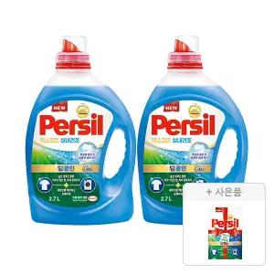 퍼실 엑스퍼트 실내건조 2.7L, 2개 +증정(파워젤 듀얼 300ml,1개)