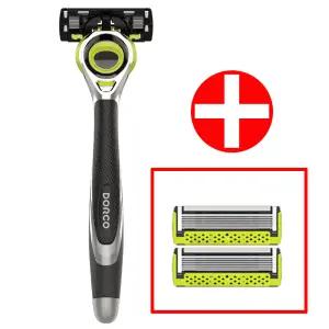 도루코 3D모션 면도기(면도핸들+날3개) 도루코면도기 7중날