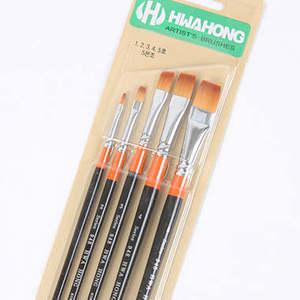 화홍 구성붓 948 세트 5본조(1.2.3.4.5호)[포스터칼라.POP용품모음]/세필/평붓/신한 포스터물감/파레트/색