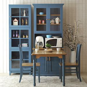 블루빈티지 확장형 식탁겸 장식장 900