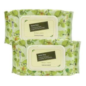 2개 더페이스샵 허브데이 클렌징 티슈 70매