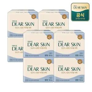 디어스킨 생리대 에어엠보 중형 16P x 8팩