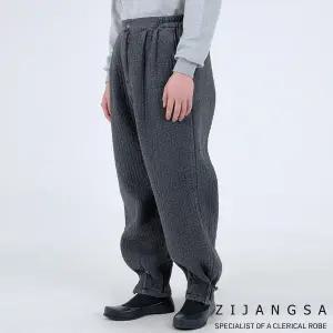 [9521] (남) 베이직 담누비 바지 생활한복 / 겨울 팬츠 하의 거사님 남자 남성 한복 개량 수련복 법복 절복