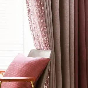 지나송 로첼라 자수 암막커튼 특대형(530×230cm)