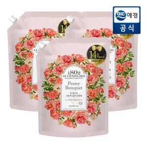 르샤트라 섬유유연제 피오니 1.6L 리필 x 3개