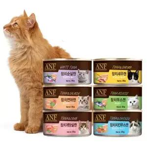 ANF 고양이캔 6종 95g x 24개 치킨 게맛살 연어 순살 새우