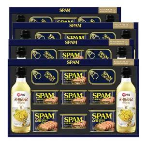 CJ 스팸선물세트 스팸 복합S호 4세트(1BOX) 최근제조 2026년 설명절시즌 제조 신형상품