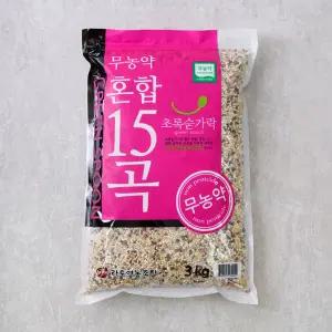 초록숟가락 무농약 혼합15곡 3kg