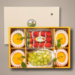 딸기 한라봉 혼합 과일선물세트 설날 구정 명절 (황금보자기+발송일지정)