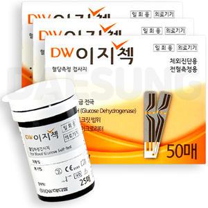 DW 이지첵 혈당 시험지 150매 당 측정 검사 체크