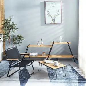 [텐바이텐]캠핑 우드쉘프 선반 원목 수납장 테이블 정리대