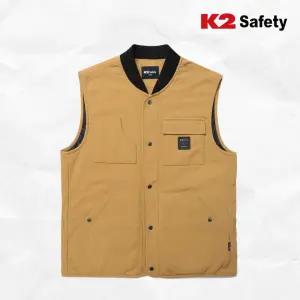 K2 조끼 21VE-F104 베이지 간절기 겨울 등산 낚시 캐쥬얼 조끼 워크코어 속패딩