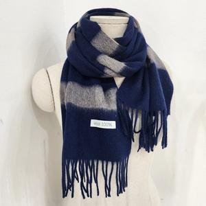 [애슬릿] 울 투톤 스트라이프 머플러 여성 남자 목도리