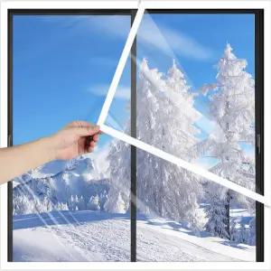 창문 방풍 바람막이 베란다 투명 비닐 천막 110x160