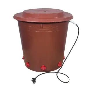 닭물통 수평 니플급수기 1호 30리터 +열선2m