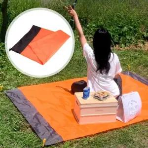 고품질 오렌지 경량 포켓 미니돗자리 돗자리 미니 (WFGTGSZ)