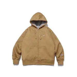 [하프클럽/]Champion 남성  후리스안감 후드 집업자켓 카멜 CKJA2F016CM