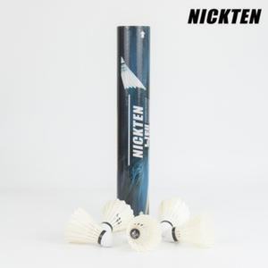 닉텐 블랙 T-BLACK 배드민턴 셔틀콕 1BOX 25타 거위털 오남스포츠