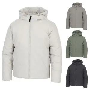 [김영주골프] 겨울 다운라이크 인퀄팅 후드 남성 골프 패딩 점퍼 DPWMJP27