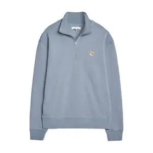 [메종키츠네][국내배송] 메종키츠네 맨투맨 하프집업 폭스헤드 남성 MM00314KM0001-P154