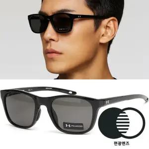 언더아머 선글라스 UA 0013GS 807M9 편광 블랙 사각 뿔테 등산 골프 레저