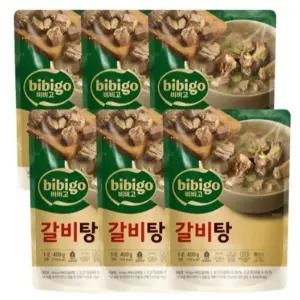 CJ제일제당 비비고 갈비탕 400g 18입 1상자(고급 즉석국)