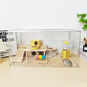 해피 햄스터케이지120 리빙박스 120L 햄스터집 투명