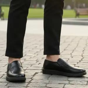 [라일리] Rly 남성 심플 스티치 라인 로퍼 통굽 로퍼