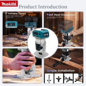 마키타 DRT50  무선 트리머 충전식 머신 브러시리스 슬롯팅 툴 목공 조각기