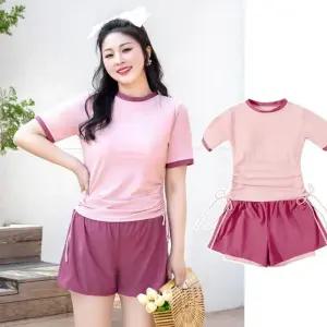 빅사이즈 어르신 수영복세트 반바지 여성